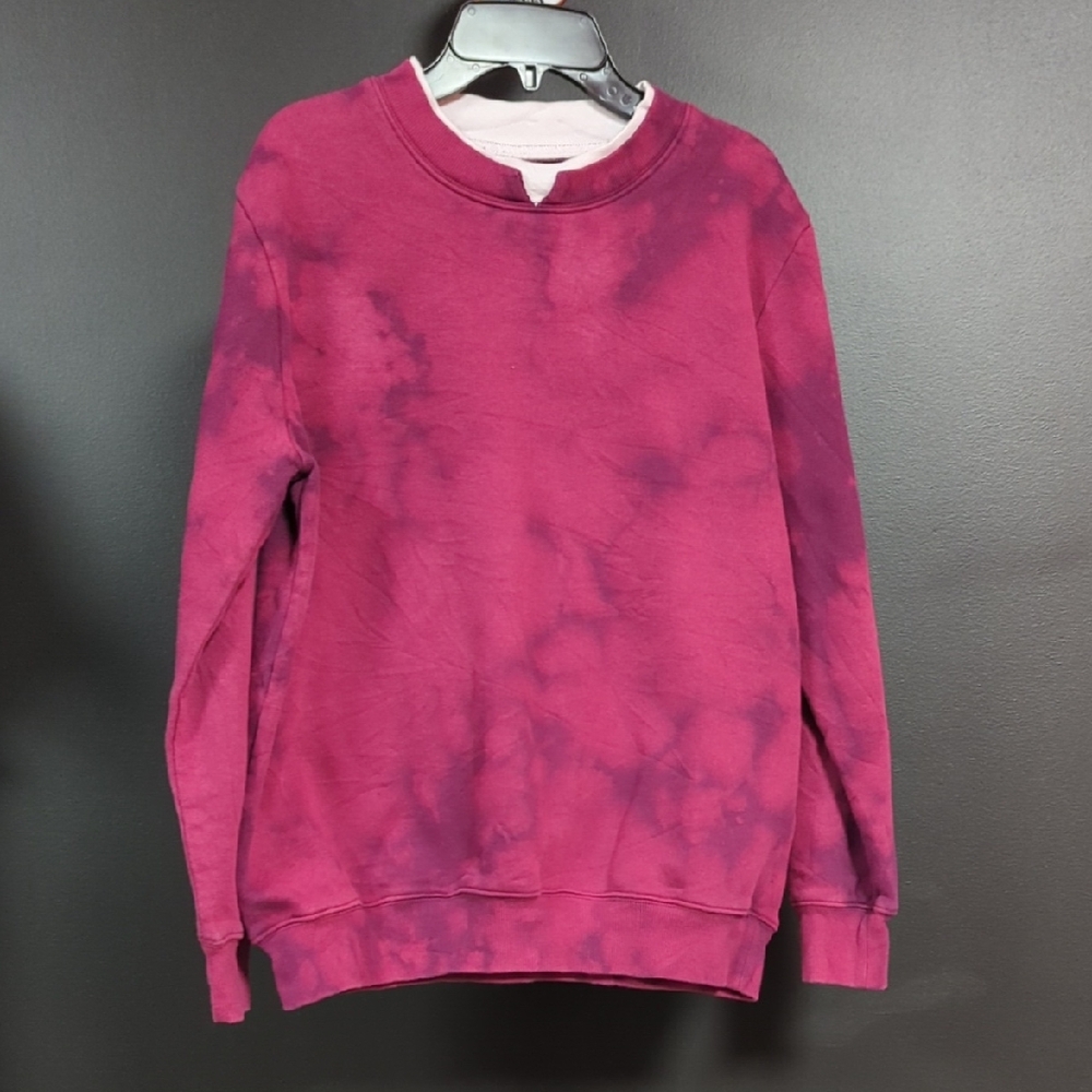 Women's Tie-Dye Sweater - Pink and Purple